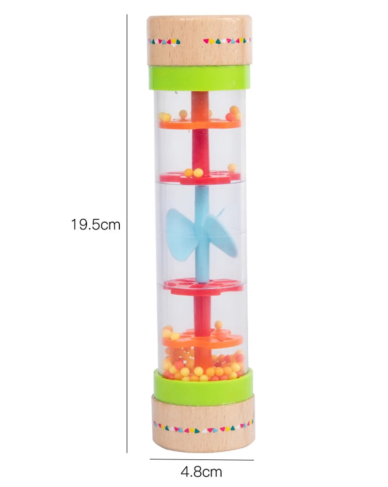Montessori Rain Stick Rattle for Sensory Play and Music