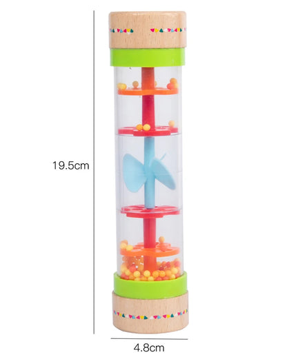 Montessori Rain Stick Rattle for Sensory Play and Music