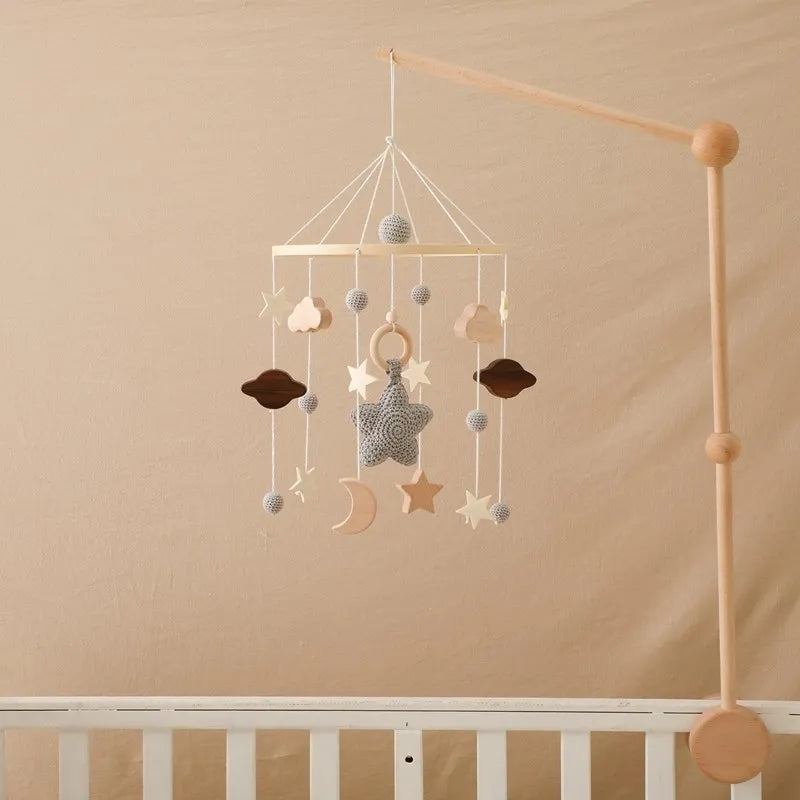 Musical Baby Cloud Rattle & Crib Mobile for Newborns