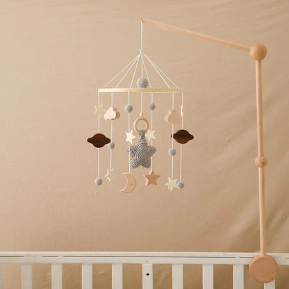 Musical Baby Cloud Rattle & Crib Mobile for Newborns