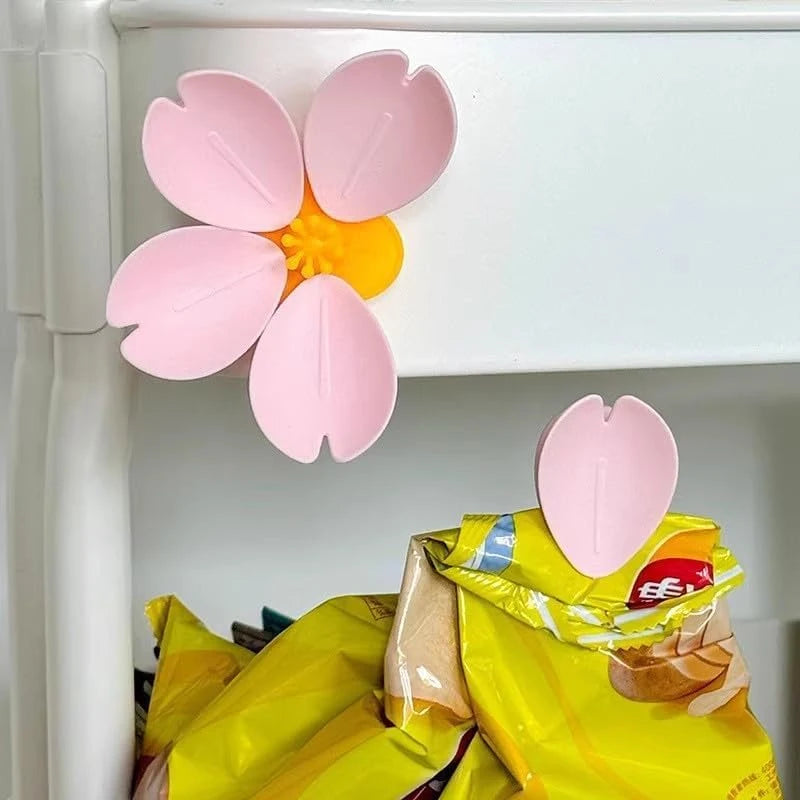 Sakura Flower Magnetic Bag Clips - 15 Reusable Food Sealers