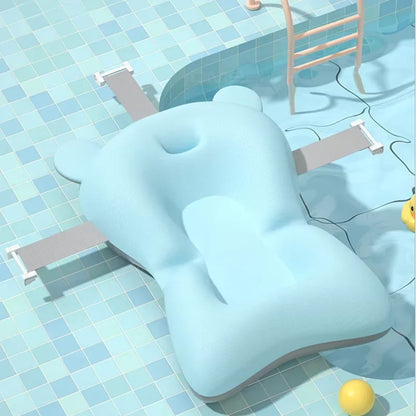 Foldable Baby Bath Support Seat - Adjustable Infant Cushion