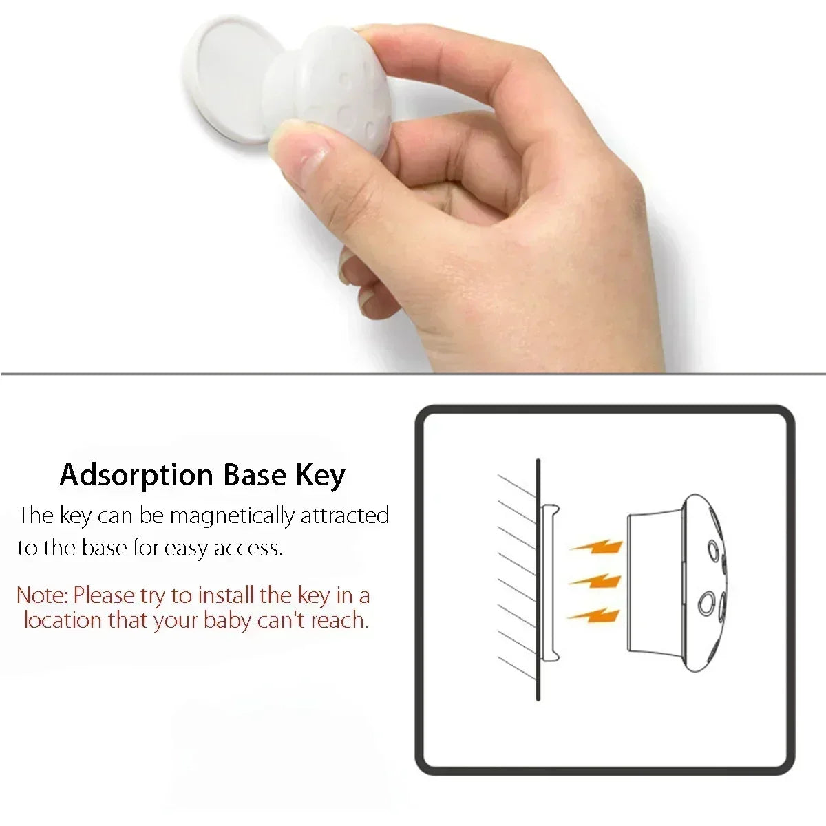 Magnetic Child Safety Lock for Drawers and Cabinets