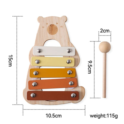 Wooden Xylophone Musical Toy for Babies 0-3 Years