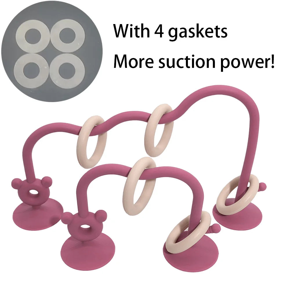 Silicone Bead Tabletop Toy for Baby Learning and Play
