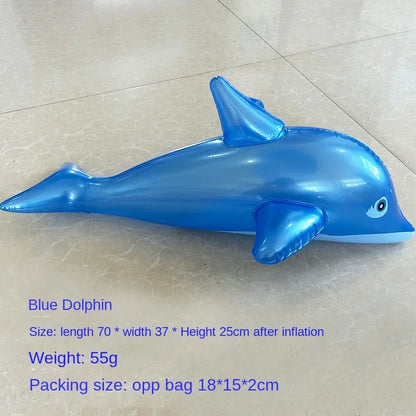 Colorful Inflatable Dolphin Pool Float for Kids