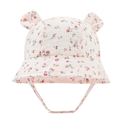 Soft Muslin Cotton Baby Sun Hat for 3-12 Months