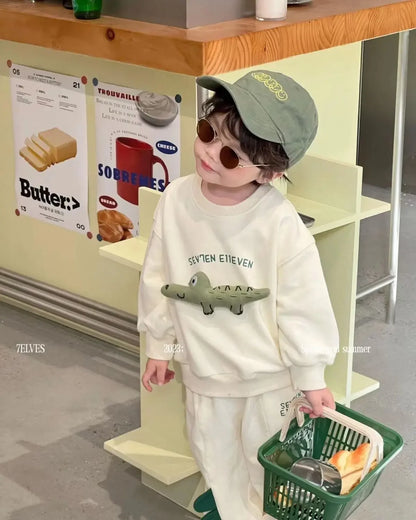 Dinosaur Hoodie and Pants Set for Toddler Boys & Girls