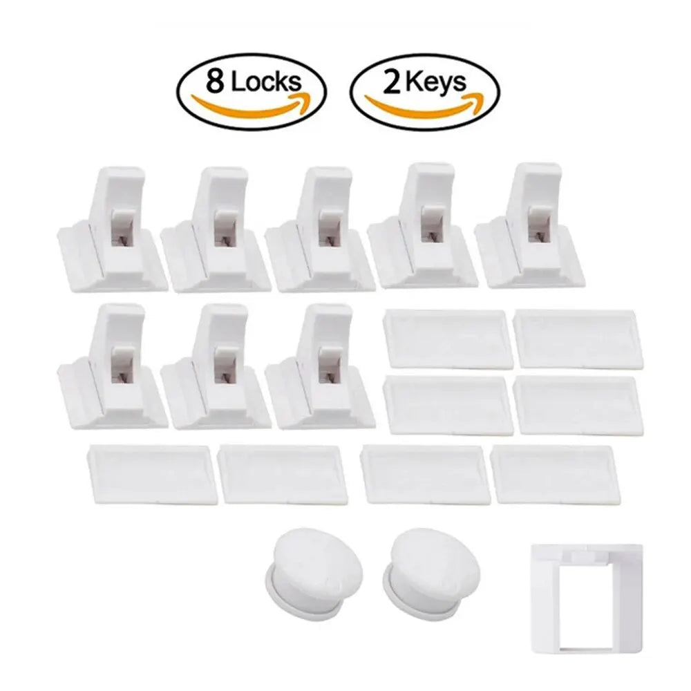 Invisible Magnetic Child Safety Locks for Cabinets and Drawers
