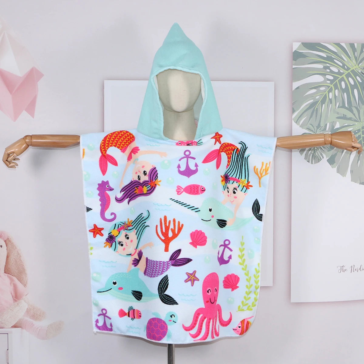 Dinosaur Hooded Bathrobe for Kids and Infants