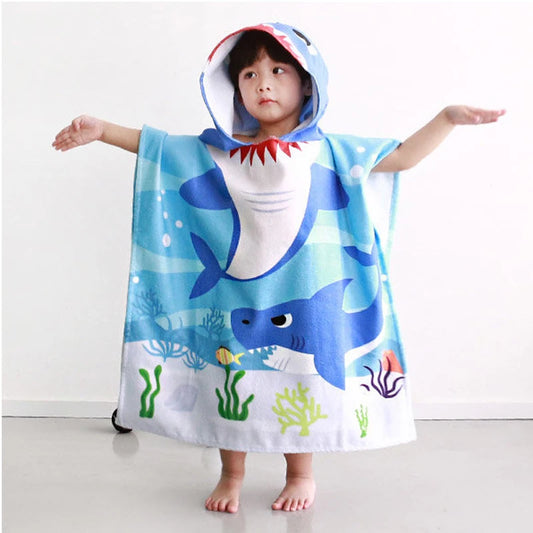 Dinosaur Hooded Bathrobe for Kids and Infants