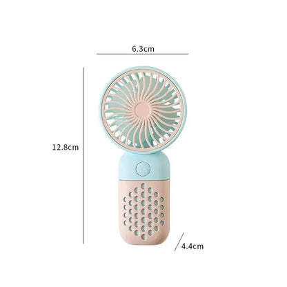 Ventilateur de charge portable 2025, petit ventilateur de poche mignon de dessin animé pour étudiant, mini ventilateur USB portable