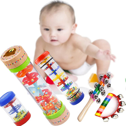 Montessori Rain Stick Rattle for Sensory Play and Music