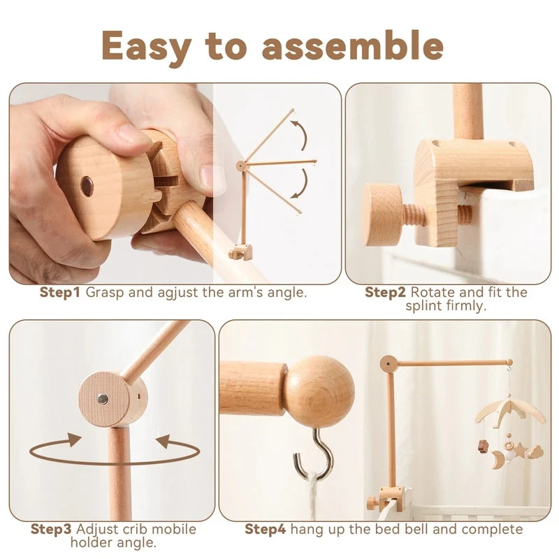 Baby Crib Music Box Rattle - Soothing Toy for Newborns
