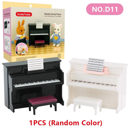 1:12 Miniature Forest Family Kitchen Set for Dollhouses
