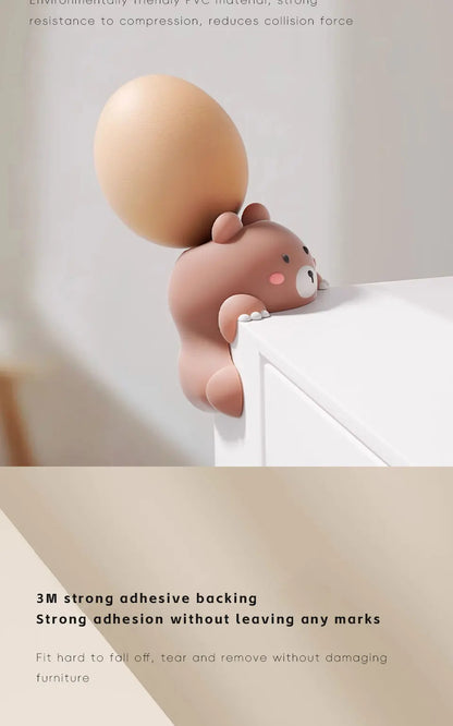Silicone Corner Protectors for Baby Safety - Cute Cartoon Design