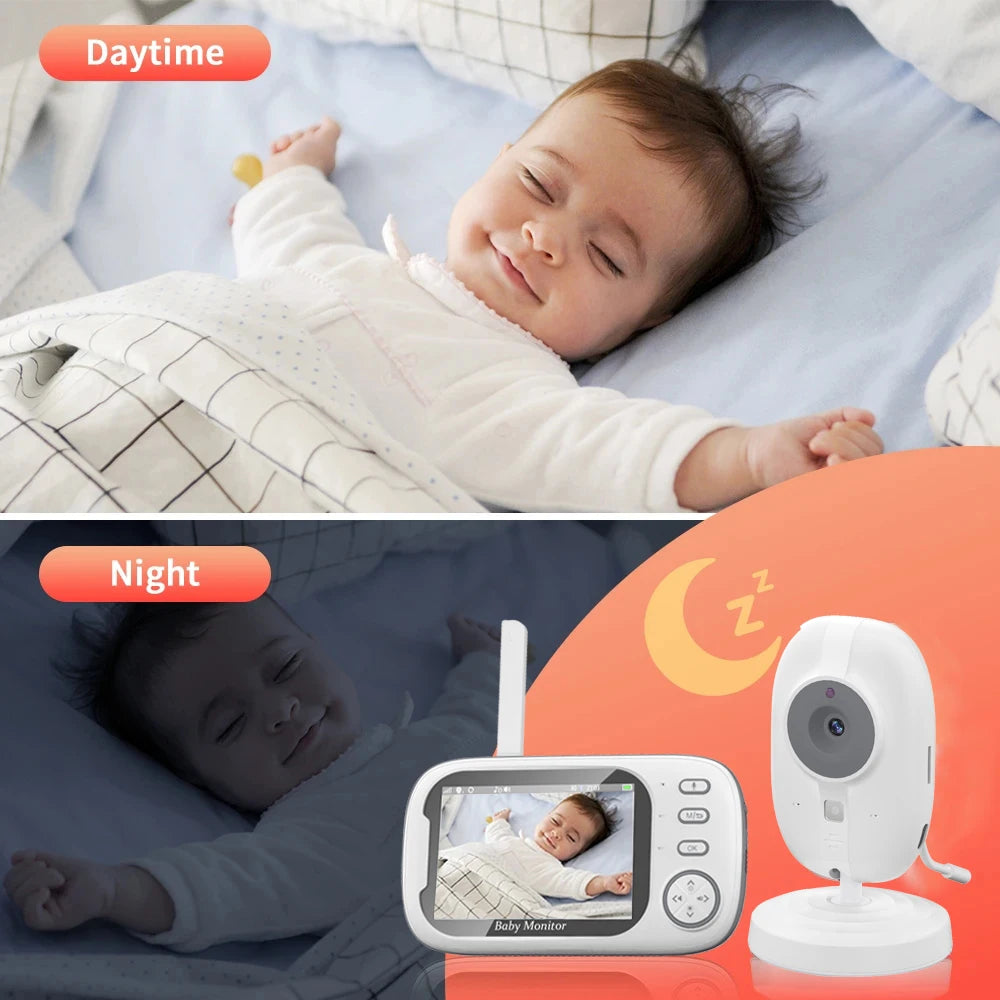 3.5 Inch Wireless Video Baby Monitor with Night Vision & Audio