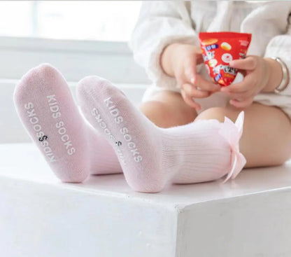 Red Bow Tie Knee High Socks for Infants and Toddlers