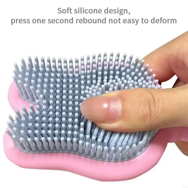 Silicone Scalp Massager Brush for Babies with Cartoon Design