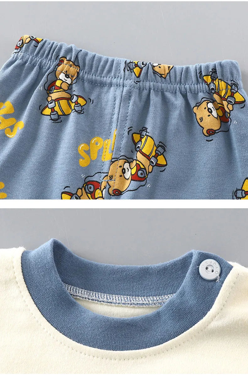 Kids' Cotton Christmas Pajama Set for Boys and Girls
