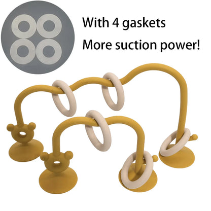 Silicone Bead Tabletop Toy for Baby Learning and Play