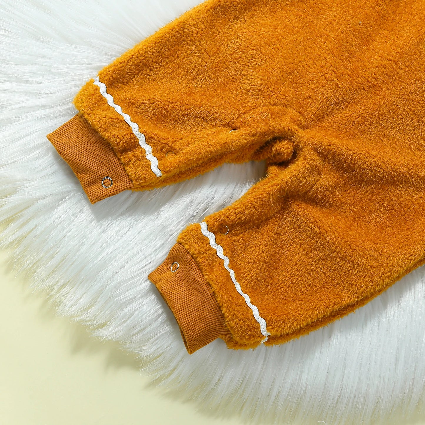 Christmas Fuzzy Hooded Jumpsuit for Infants 0-24M