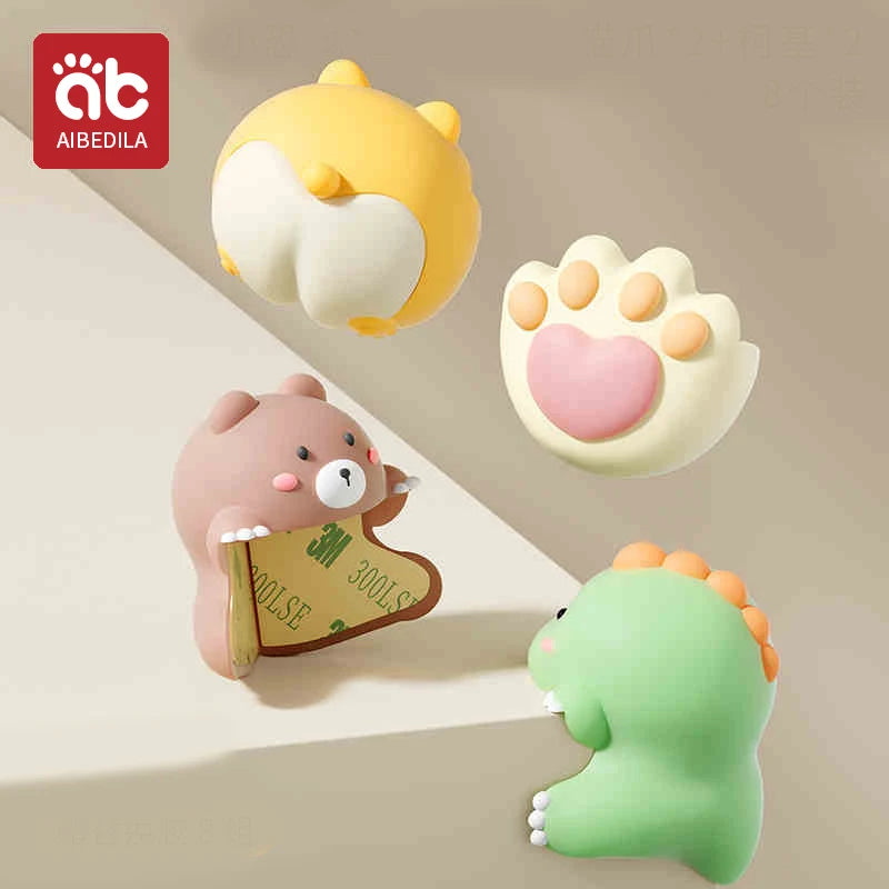 Silicone Corner Protectors for Baby Safety - Cute Cartoon Design
