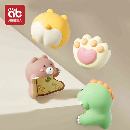 Silicone Corner Protectors for Baby Safety - Cute Cartoon Design