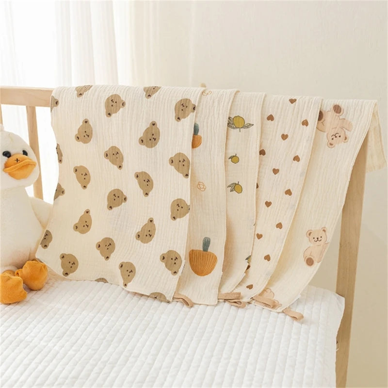 Cotton Muslin Baby Face Towel & Burp Cloth Set