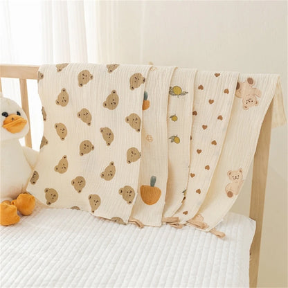 Cotton Muslin Baby Face Towel & Burp Cloth Set