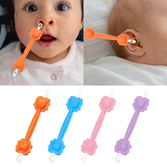 Silicone Baby Ear Wax Cleaner with Double-Headed Spoon