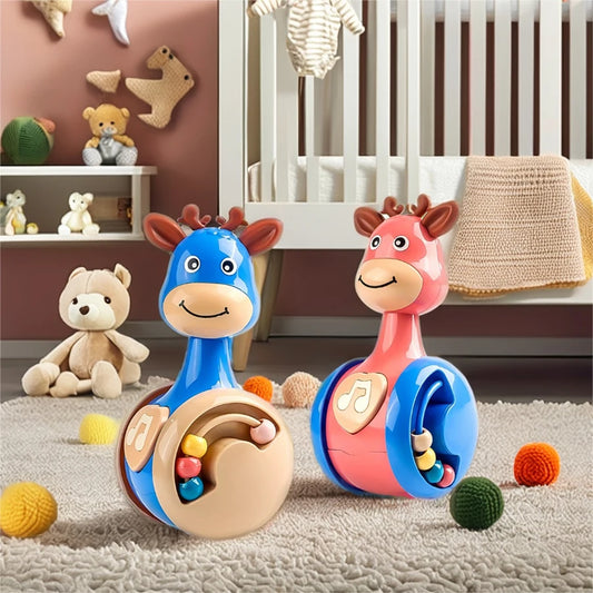 Fawn Sliding Tumblers Rattle Toy for Baby Learning and Play
