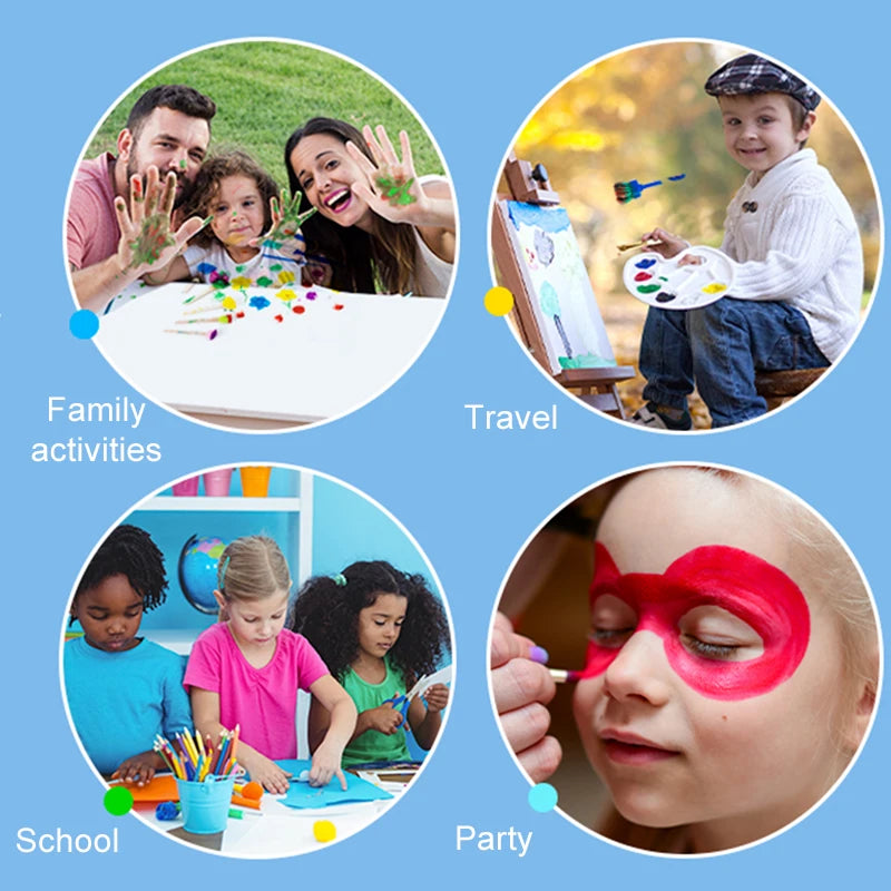 Children's Painting Sponge Brush Set for Creative Play