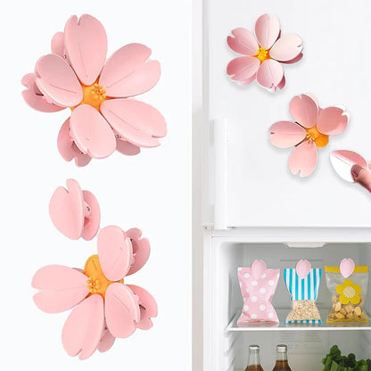 Sakura Flower Magnetic Bag Clips - 15 Reusable Food Sealers