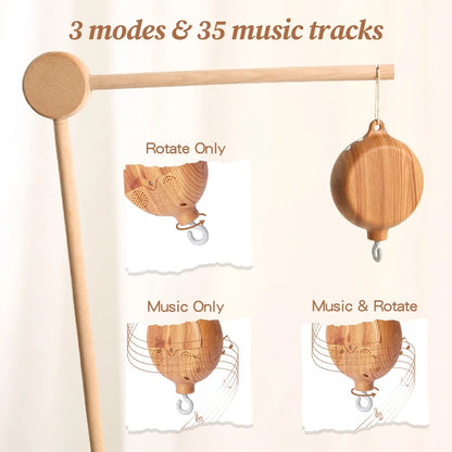 Baby Crib Music Box Rattle - Soothing Toy for Newborns