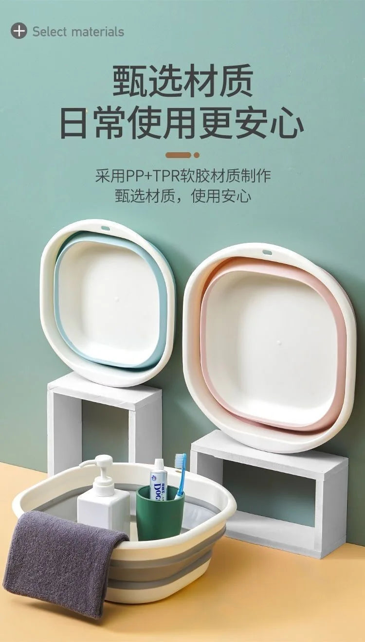 Portable Folding Baby Bath Basin for Travel and Home Use