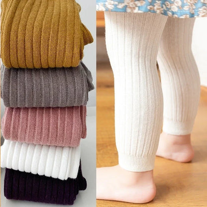 Cotton Stretch Leggings for Baby Boys and Girls (0-6 Years)
