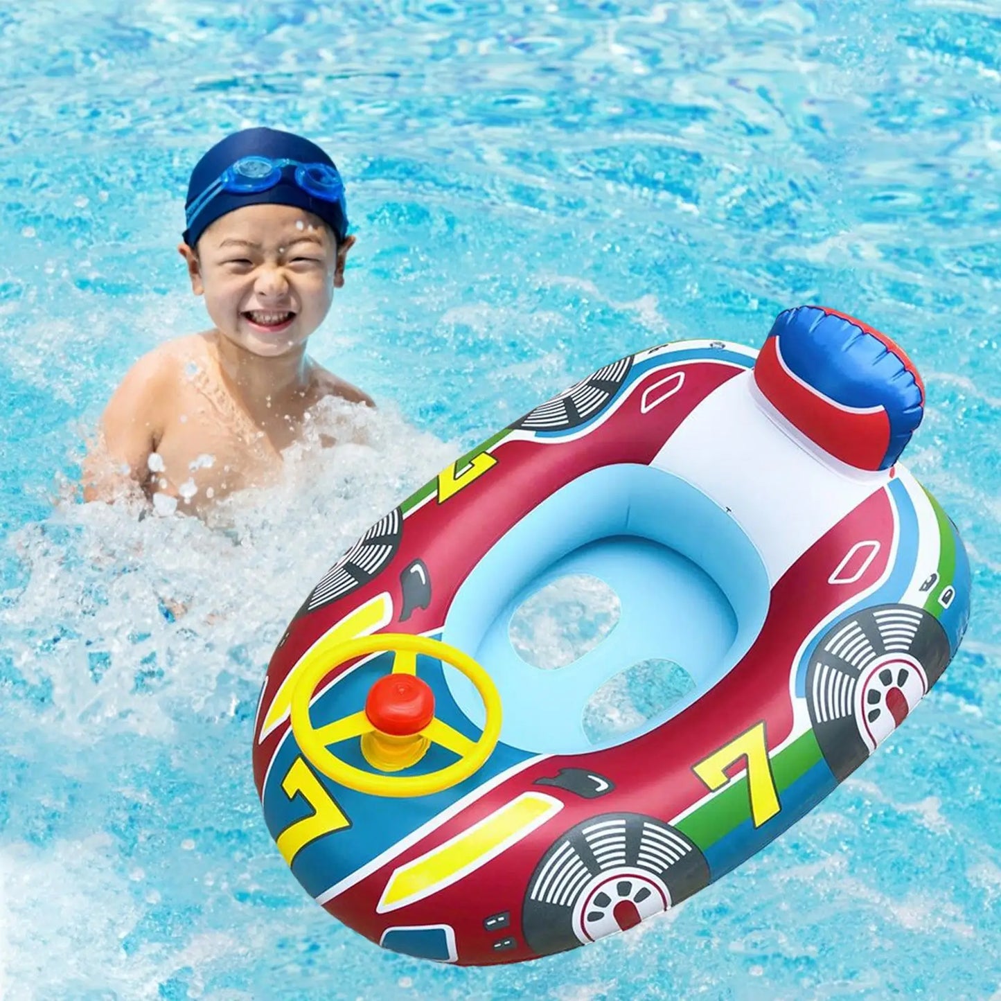 Inflatable Baby Swim Ring - Toddler Float Seat for Water Fun