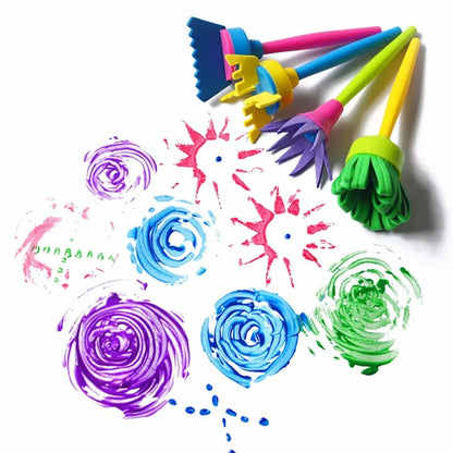 Children's Painting Sponge Brush Set for Creative Play