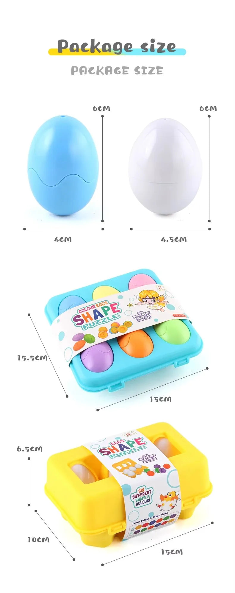 Montessori Shape Matching Smart Egg Toy for Kids 2-4 Years
