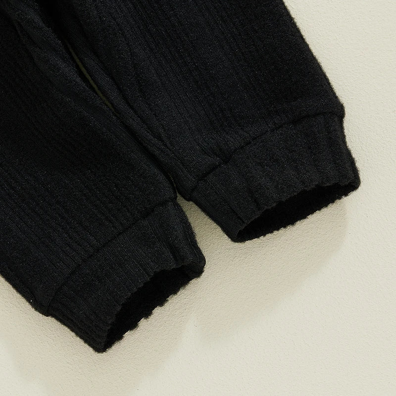Baby Boy 2-Piece Warm Sweater and Pants Set for Fall