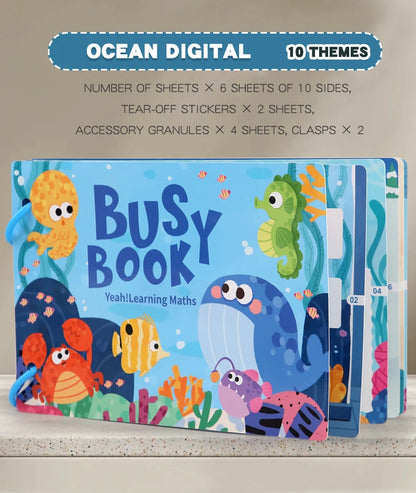 Montessori Busy Book for Early Learning in Children 1-3 Years