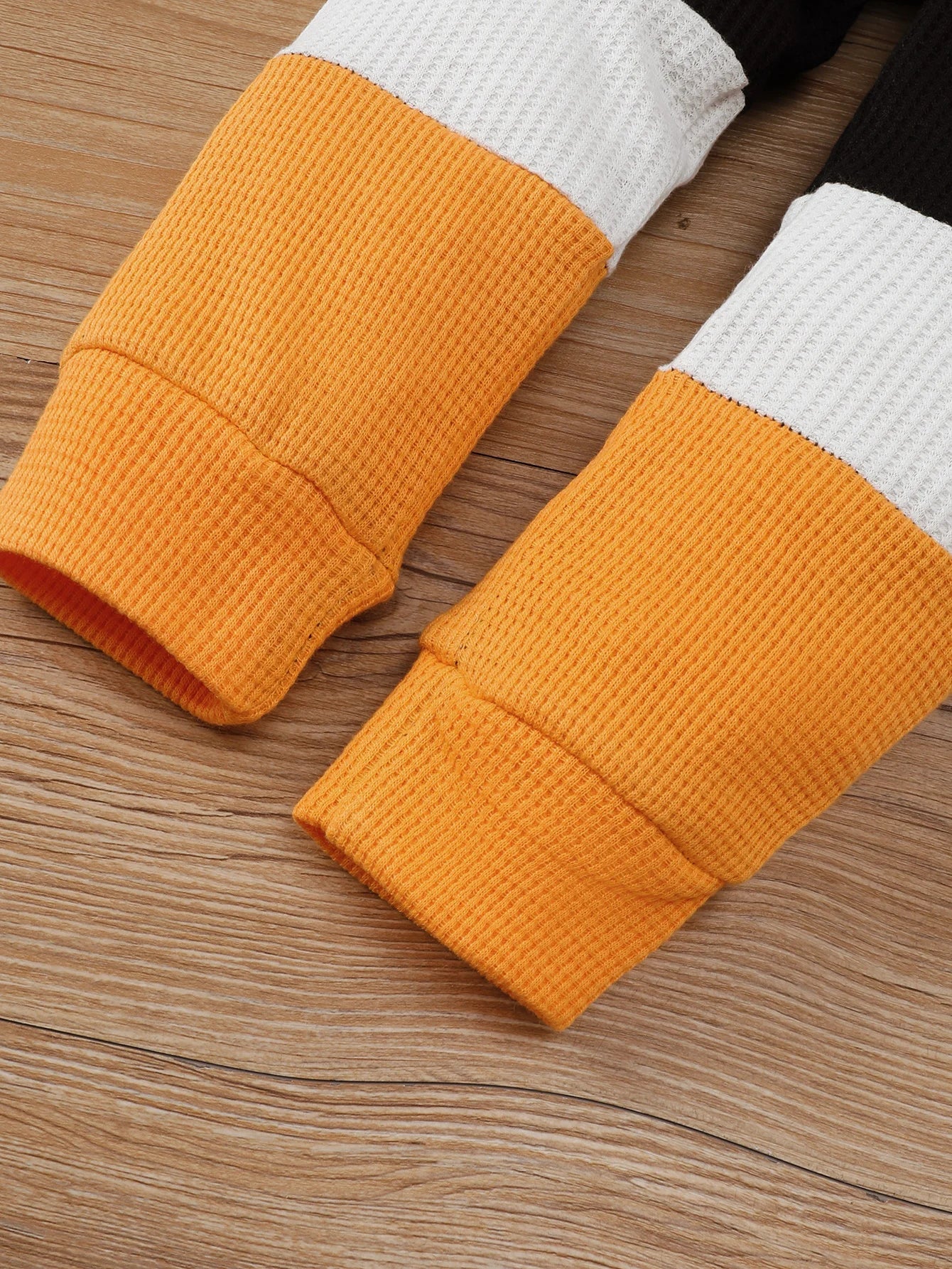 Color Block Long Sleeve Top and Pants Set for Boys 1-6 Years