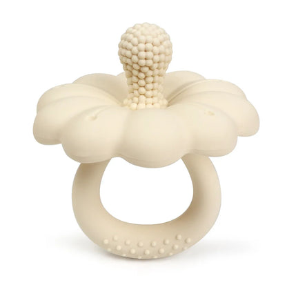 Anneau de dentition en silicone en forme de fleur pour bébé, grande taille, sans BPA, offre spéciale, 2024