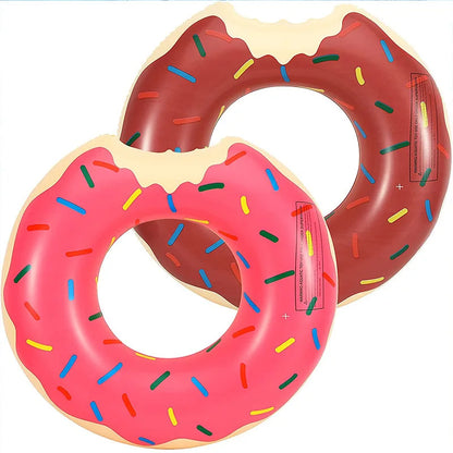 Inflatable Donut Swimming Ring Float for Kids and Adults
