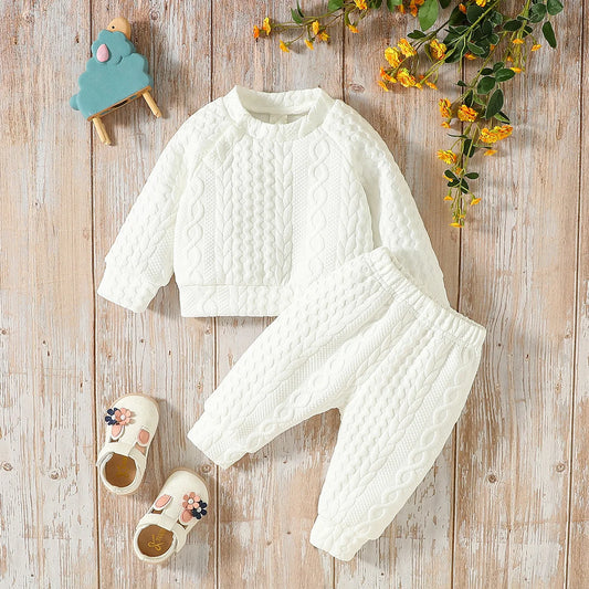 Baby Unisex Autumn 2-Piece Sweatshirt and Pants Set