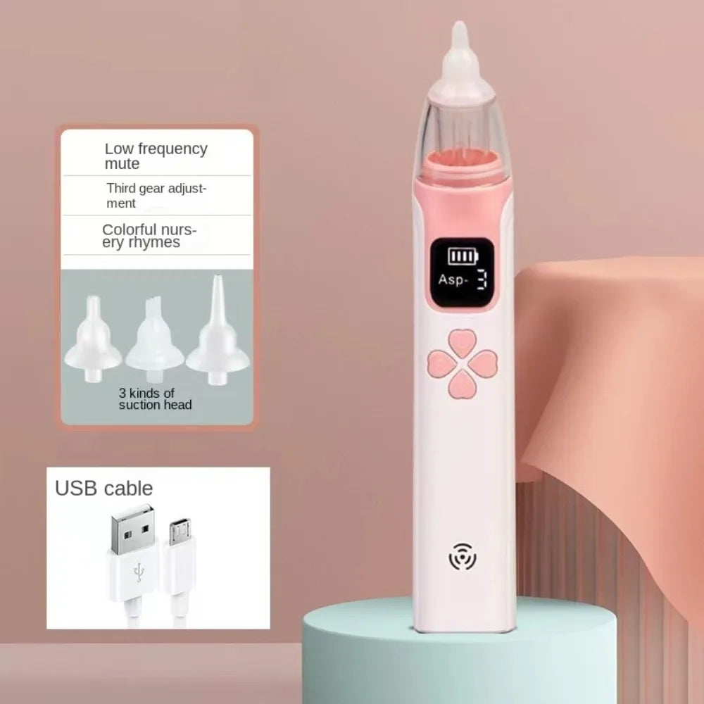 Silent Electric Nasal Aspirator for Babies - USB Rechargeable