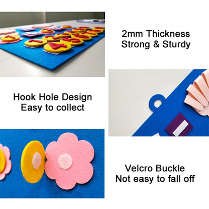 Felt Finger Numbers Math Toy for Toddlers - Montessori Learning