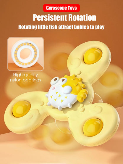 3-Pack Baby Bath Toys with Suction Cups - Fun Rattle Play