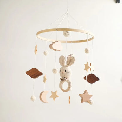 Musical Baby Cloud Rattle & Crib Mobile for Newborns